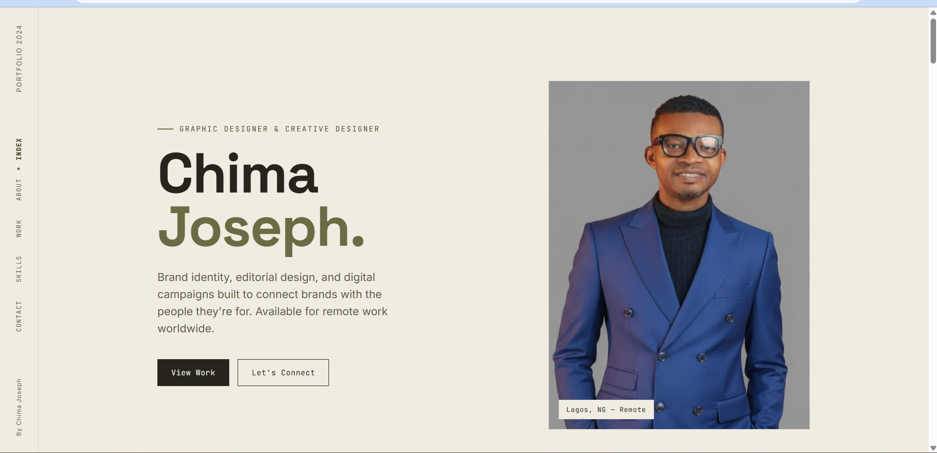 Chima Joseph portfolio project